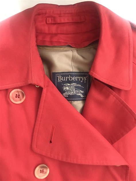 burberry red trench coat ebay|burberry trench coat original.